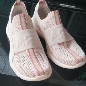 APL Pink Slip-On Sneakers with Knit Fabric